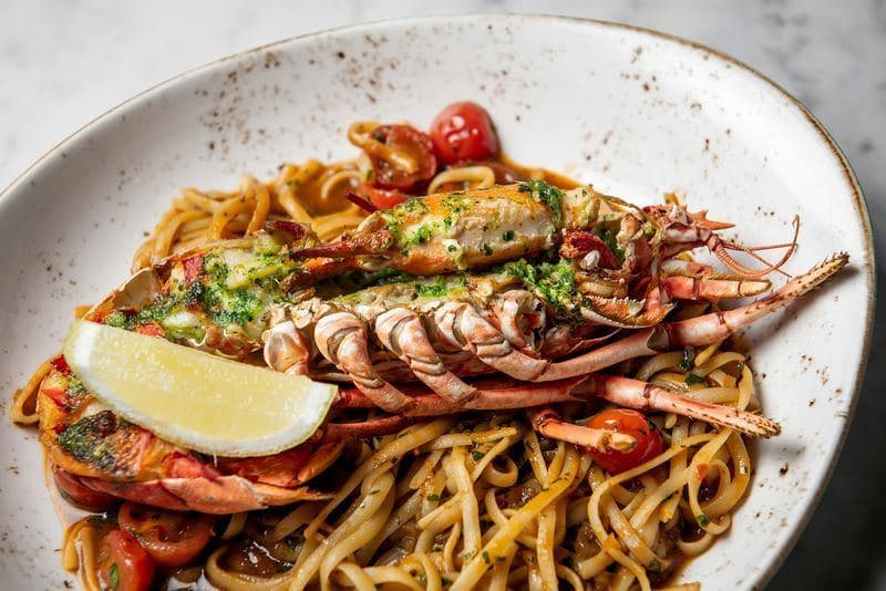Lobster linguine at Sankey's