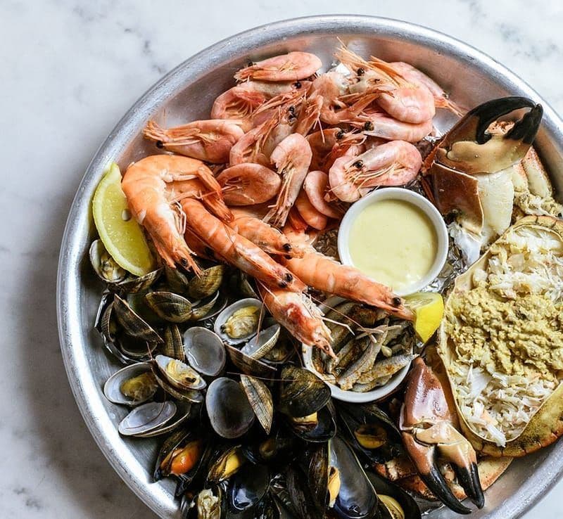 A seafood platter at The Old Fishmarket