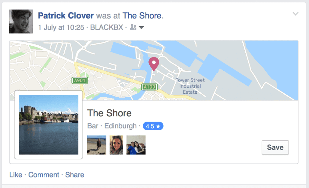 Facebook Checkin on WiFi