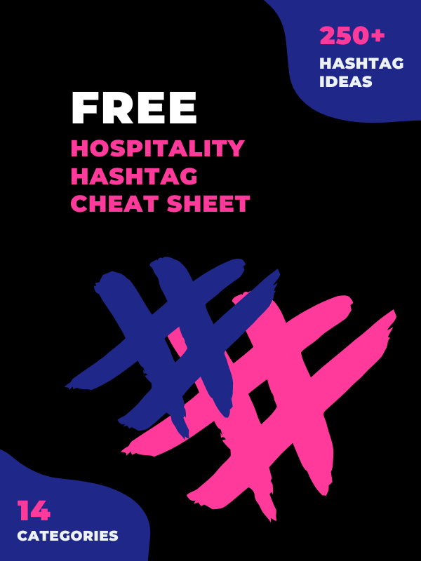 Hospitality Hashtag Cheat Sheet