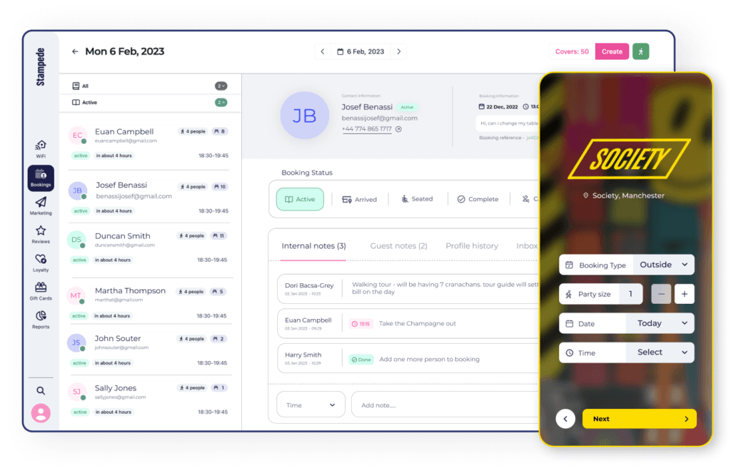 Stampede Bookings 2.0