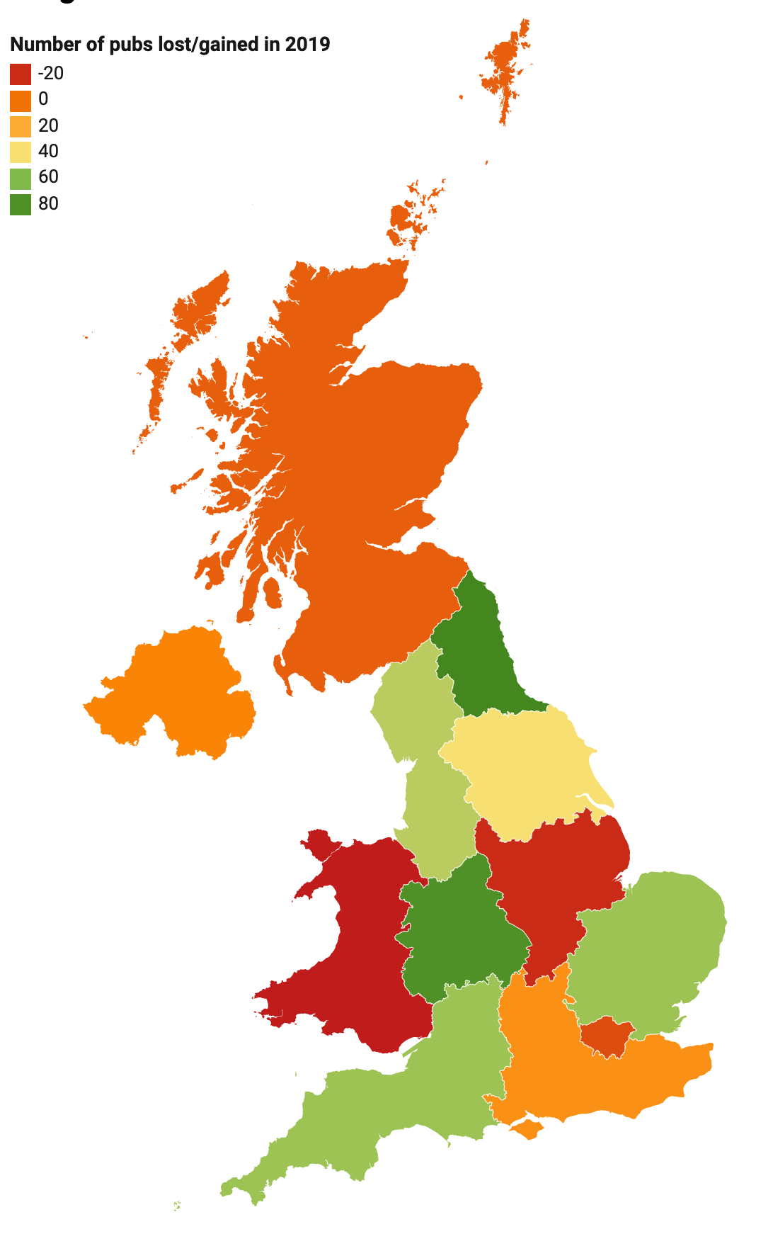 Pub growth UK Map